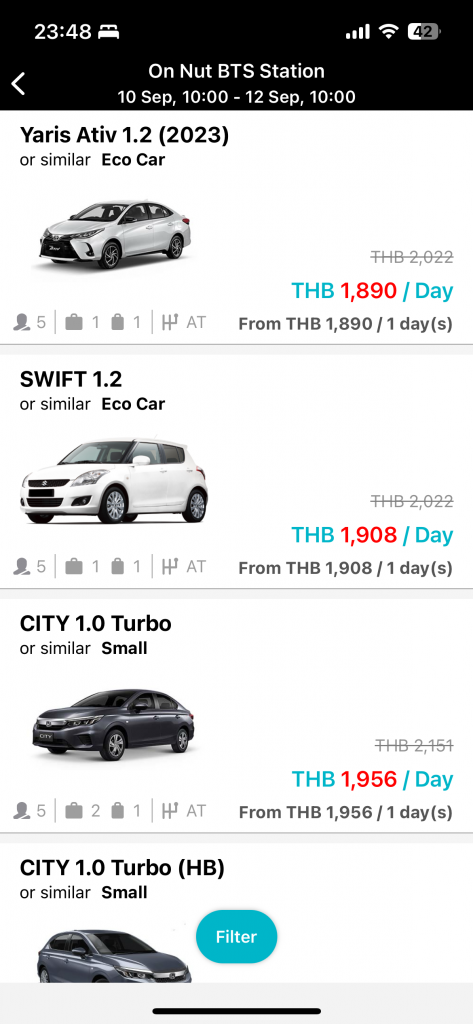 Car Rental Bangkok Sukhumvit on nut