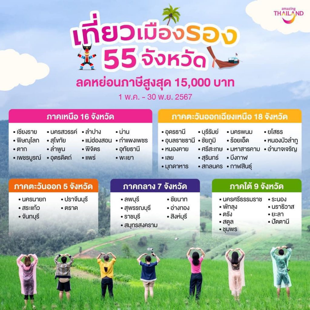 เที่ยวเมืองรอง ลดหย่อนภาษี